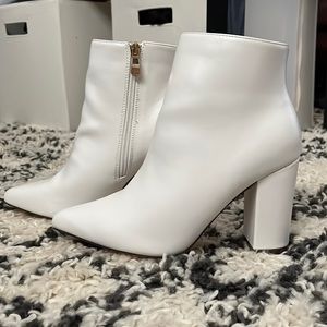 White booties